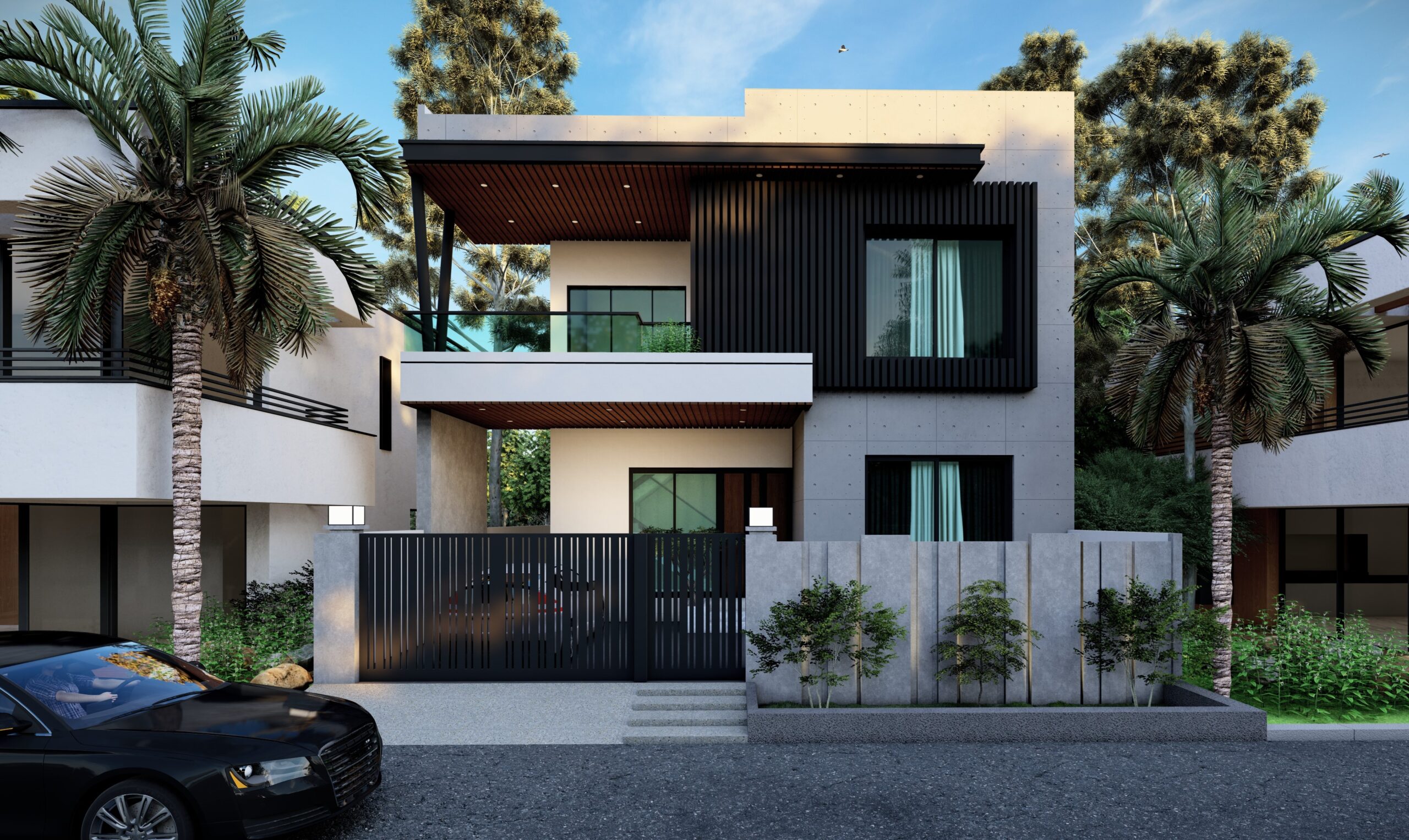 Texture Elevation Old Residential Project